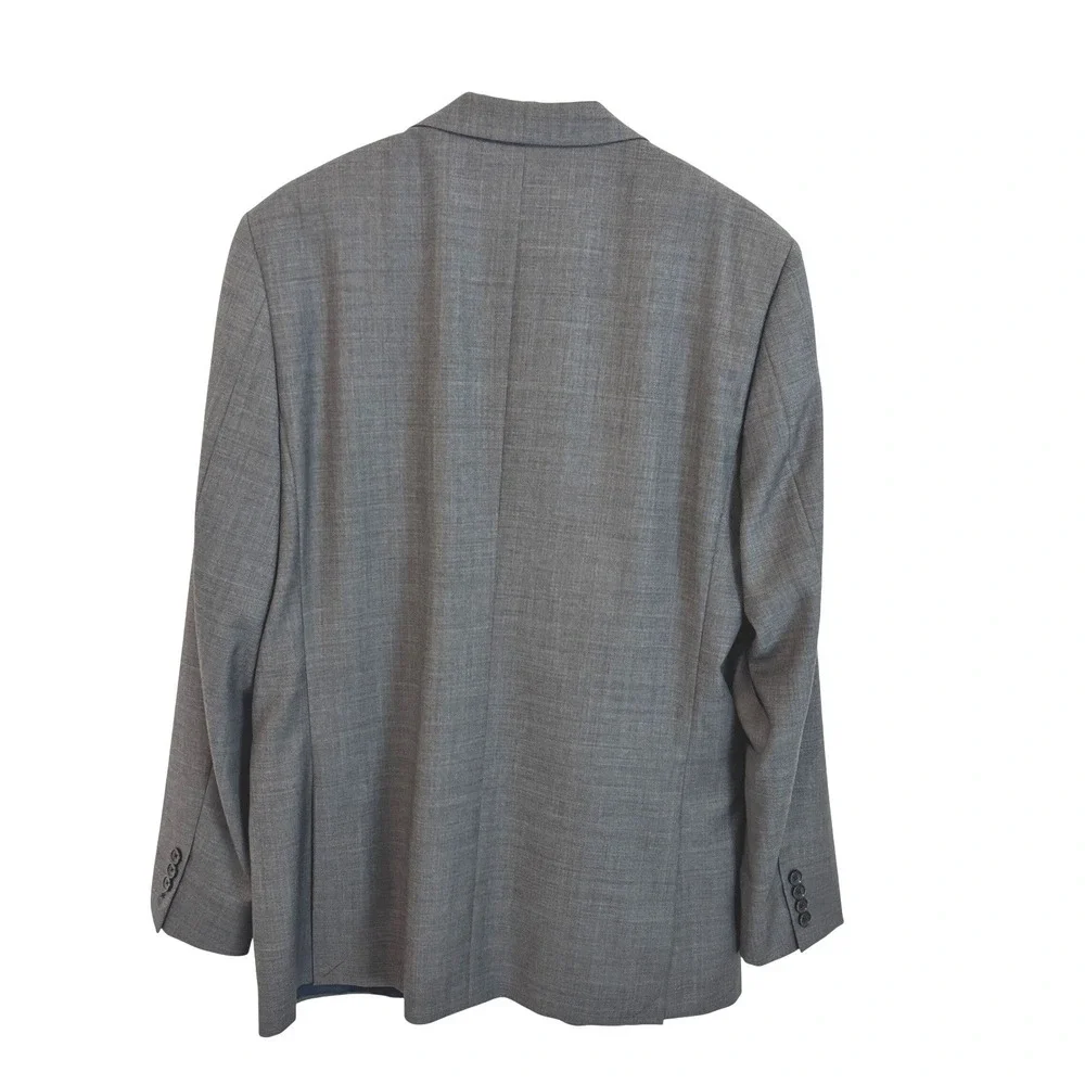New J.Crew Thompson Suit Jacket Blazer Men 42L Gray Premium Wool Two Button NWT